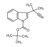 tert-butyl 3-(2-cyanopropan-2-yl)indole-1-carboxylate 380626-46-0