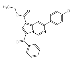 ethyl 7-benzoyl-3-(4-chlorophenyl)pyrrolo[1,2-c]pyrimidine-5-carboxylate