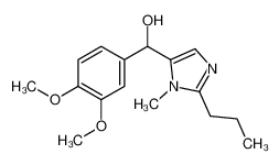 (3,4-dimethoxyphenyl)-(3-methyl-2-propylimidazol-4-yl)methanol 6038-07-9