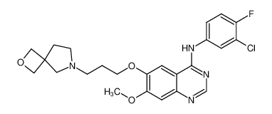 1445860-68-3 4-(3'-chloro-4'-fluorophenylamino)-6-[3-(2-oxa-6-azaspiro[3.4]octane-6-yl)propoxy]-7-methoxyquinazoline