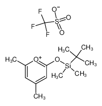 114143-90-7 2-[(tert-butyldimethylsilyl)oxy]-4,6-dimethylpyrylium trifluoromethanesulfonate