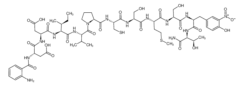 852572-93-1 structure, C58H84N14O22S2