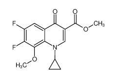 1-cyclopropyl-6,7-difluoro-1,4-dihydro-8-methoxy-4-oxo-3-quinoline carboxylic acid methyl ester