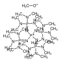 195211-62-2 spectrum, tetrakis[tris(dimethylamino)phosphoranilideneamino]phosphonium salt of methanol