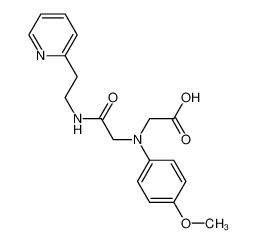 ((4-Methoxyphenyl){2-oxo-2-[(2-pyridin-2-ylethyl)-amino]ethyl}amino)acetic acid 1142215-84-6