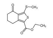 3-(甲基硫代)-4-氧代-4,5,6,7-四氢苯并[c]噻吩-1-羧酸乙酯