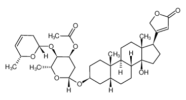 912454-95-6 digitoxigen 3-O-acetyl-2,6-dideoxy-4-O-((2'R,6'R)-3',6'-dihydro-6'-methyl-2H-pyran-2'-yl)-β-D-ribo-hexopyranoside