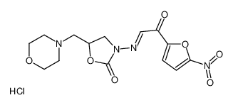 5-(morpholin-4-ylmethyl)-3-[(E)-[2-(5-nitrofuran-2-yl)-2-oxoethylidene]amino]-1,3-oxazolidin-2-one,hydrochloride 97158-93-5