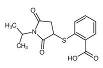 2-(2,5-dioxo-1-propan-2-ylpyrrolidin-3-yl)sulfanylbenzoic acid 459421-23-9