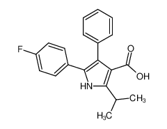 5-(4-fluorophenyl)-2-isopropyl-4-phenyl-1H-pyrrole-3-carboxylic acid 1173184-78-5