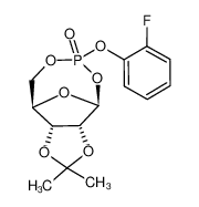 2,3-O-isopropylidene-β-D-ribofuranose cyclic 1,5-(2-fluorophenyl)phosphate 101155-32-2