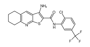 3-amino-5,6,7,8-tetrahydrothieno[2,3-b]quinoline-2-carboxylic acid (2-chloro-5-trifluoromethylphenyl)amide