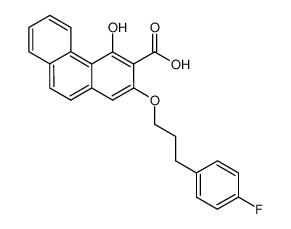 59873-15-3 spectrum, 2-(3-(4-fluorophenyl)propoxy)-4-hydroxyphenanthrene-3-carboxylic acid