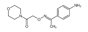 2-[(E)-1-(4-aminophenyl)ethylideneamino]oxy-1-morpholin-4-ylethanone 38063-89-7