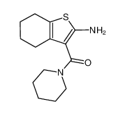 (2-amino-4,5,6,7-tetrahydro-1-benzothiophen-3-yl)-piperidin-1-ylmethanone 331760-59-9