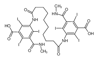 5591-33-3 structure, C28H28I6N4O8