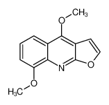 4,8-Dimethoxyfuro[2,3-b]quinoline 524-15-2