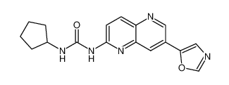 1422125-82-3 1-cyclopentyl-3-(7-(oxazol-5-yl)-1,5-naphthyridin-2-yl)urea