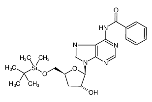 136452-13-6 N6-benzoyl-5'-O-(t-butyldimethylsilyl)-3'-deoxyadenosine