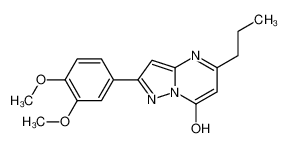 2-(3,4-Dimethoxyphenyl)-5-propylpyrazolo[1,5-a]pyrimidin-7-ol 606116-43-2