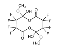 211797-77-2 3,3,4,4,8,8,9,9-octafluoro-5,10-dihydroxy-5,10-dimethoxy-1,6-dioxacyclodecan-2,7-dione