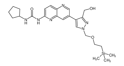 1422126-50-8 structure, C24H34N6O3Si