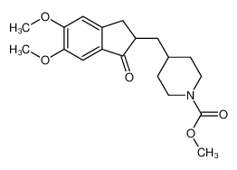 methyl 4-[(5,6-dimethoxy-3-oxo-1,2-dihydroinden-2-yl)methyl]piperidine-1-carboxylate 192701-59-0