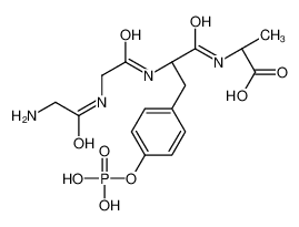 (2S)-2-[[(2S)-2-[[2-[(2-aminoacetyl)amino]acetyl]amino]-3-(4-phosphonooxyphenyl)propanoyl]amino]propanoic acid 159330-37-7