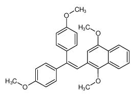 79971-27-0 1,4-dimethoxy-2-<2,2-dianisyl)vinyl>naphthalene