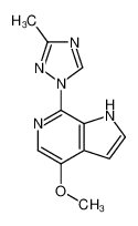 4-methoxy-7-(3-methyl-1,2,4-triazol-1-yl)-1H-pyrrolo[2,3-c]pyridine 676491-46-6