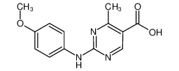2-[(4-Methoxyphenyl)amino]-4-methylpyrimidine-5-carboxylic acid 941236-34-6