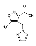 3-Isoxazolecarboxylic acid, 5-methyl-4-(1H-pyrazol-1-ylmethyl)- 957514-13-5