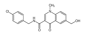 N-(4-chlorobenzyl)-6-(hydroxymethyl)-1-methyl-4-oxo-1,4-dihydro-3-quinolinecarboxamide 281651-90-9