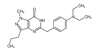 5-[[4-(diethylamino)phenyl]methyl]-1-methyl-3-propyl-4H-pyrazolo[4,3-d]pyrimidin-7-one 223430-04-4