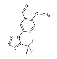 2-methoxy-5-[5-(trifluoromethyl)tetrazol-1-yl]benzaldehyde 168267-11-6