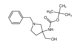 475469-14-8 1-苄基-3-羟甲基-3-Boc-氨基吡咯烷