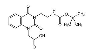 2-[3-[2-[(2-methylpropan-2-yl)oxycarbonylamino]ethyl]-2,4-dioxoquinazolin-1-yl]acetic acid 215190-30-0