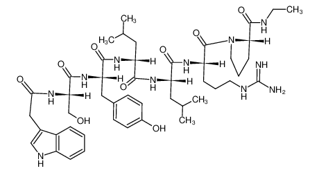 3-indolylacetyl-Ser-Tyr-D-Leu-Leu-Arg-ProNHEt 121962-70-7