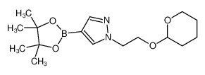 1-(2-(四氢-2H-吡喃-2-基氧基)乙基)-4-(4,4,5,5-四甲基-1,3,2-二噁硼烷-2-基)-1H-吡唑