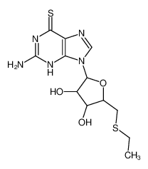 2-amino-9-[5-(ethylsulfanylmethyl)-3,4-dihydroxyoxolan-2-yl]-3H-purine-6-thione 2777-88-0