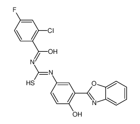 593238-53-0 structure, C21H13ClFN3O3S