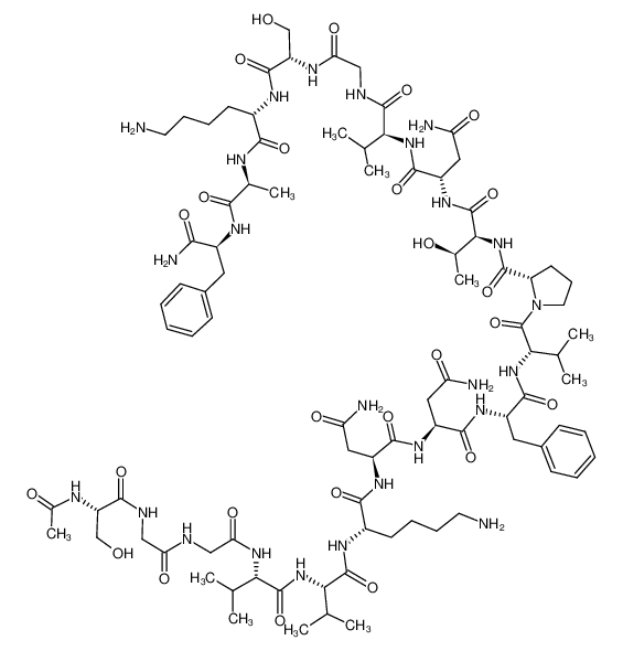 145459-34-3 structure, C88H139N25O26