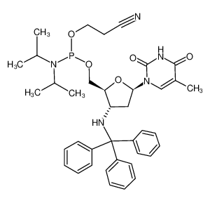 3'-NH-trityl-3'-aminothymidine 5'-O-cyanoethyl-N,N-diisopropylaminophosphoramidite 195375-68-9