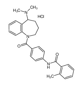 N-[4-[5-(dimethylamino)-2,3,4,5-tetrahydro-1-benzazepine-1-carbonyl]phenyl]-2-methylbenzamide,hydrochloride 138470-70-9