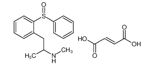 1-[2-(benzenesulfinyl)phenyl]-N-methylpropan-2-amine,(E)-but-2-enedioic acid