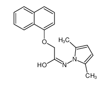 N-(2,5-dimethylpyrrol-1-yl)-2-naphthalen-1-yloxyacetamide 75129-71-4