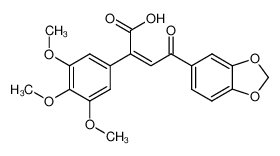 88775-49-9 (Z)-2-(3,4,5-trimethoxyphenyl)-4-(3,4-methylenedioxyphenyl)-4-oxo-2-butenoic acid