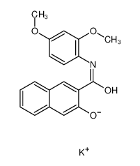 potassium,3-[(2,4-dimethoxyphenyl)carbamoyl]naphthalen-2-olate 101453-68-3