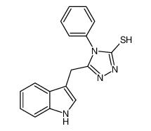 5-(1H-Indol-3-ylmethyl)-4-phenyl-2,4-dihydro-3H-1,2,4-triazole-3- thione