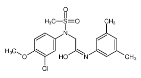 2-(3-chloro-4-methoxy-N-methylsulfonylanilino)-N-(3,5-dimethylphenyl)acetamide